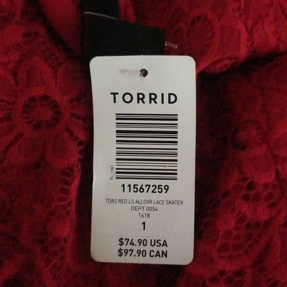 Brand new red dress from Torrid - Picture 3 of 4